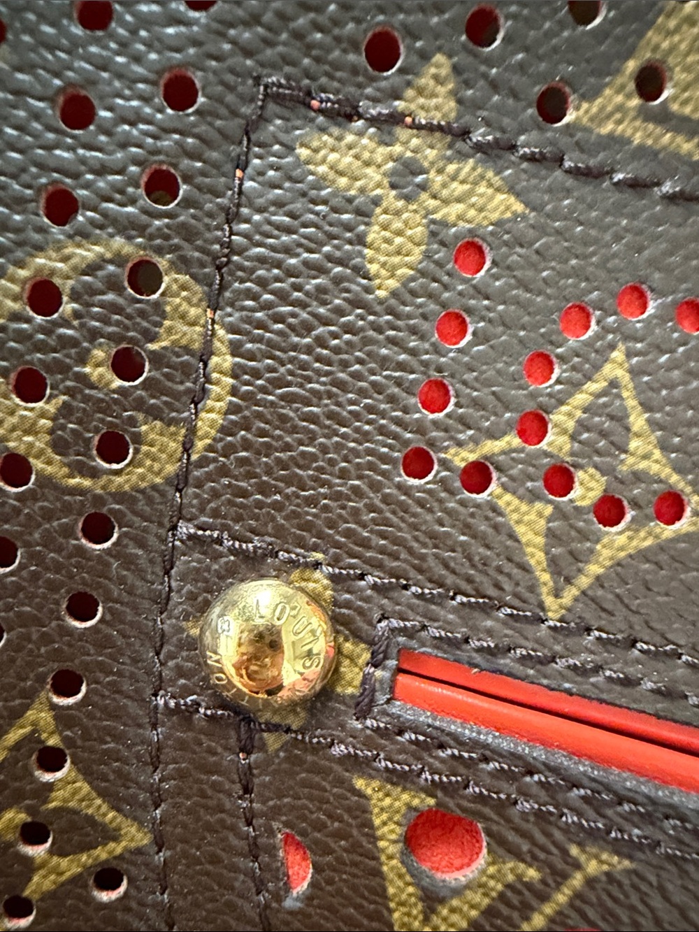 Louis Vuitton Monogram Perforated orig purchased from Von Maur trunk show - Picture 12 of 15